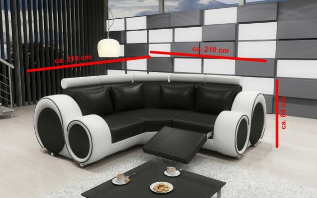 КОЖАНЫЙ ДИВАН ДИЗАЙНЕРСКИЙ УГЛОВОЙ ДИВАН С ГАРНИТУРОЙ ДЛЯ ГОСТИНОЙ С USB