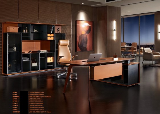 Набор для письменного стола 3 предмета. Офисный гарнитур стол Шеф шкаф Кресло. Установка