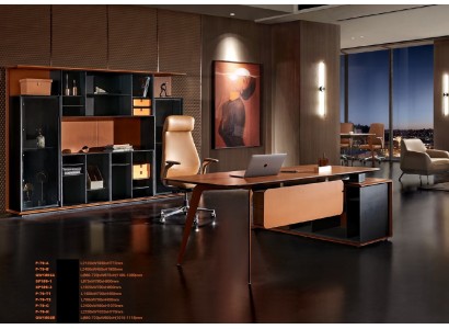 Набор для письменного стола 3 предмета. Офисный гарнитур стол Шеф шкаф Кресло. Установка