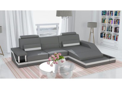 Ecksofa Sofa Couch Polster Wohnlandschaft Leder Eck Sofas Garnitur L Form HHVI