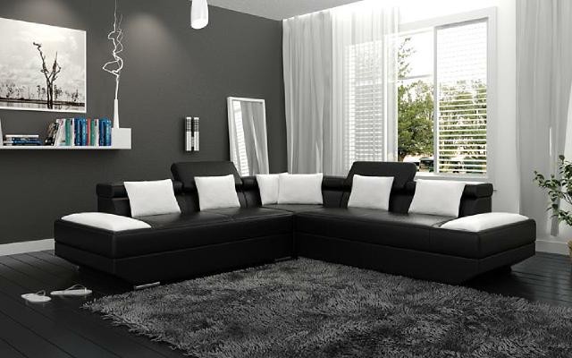 Мягкий уголок для гостиной, угловой диван, кожаная мебель, новый - 2719B