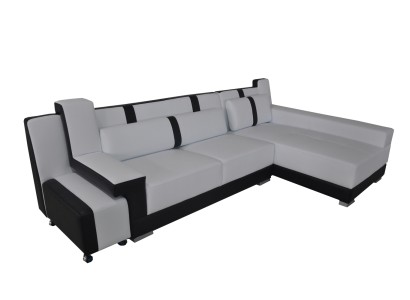 Eck Sofa Couch Polster Eck Sitz Garnitur Wohnlandschaft Beleuchtet L Form Leder