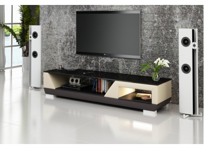 РТВ ТВ Тумба Кожа Стекло Декор Стол Телевизионный Шкаф Стол Дизайнер