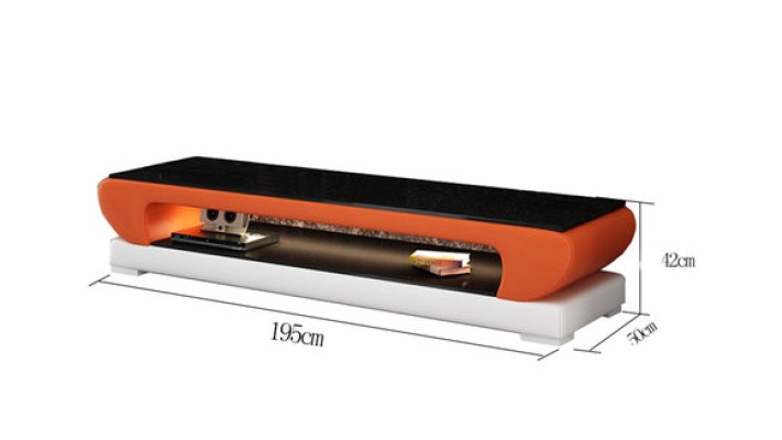 ТВ-стойка RTV из кожи и стекла, дизайнерский телевизионный шкаф, новый, современный.