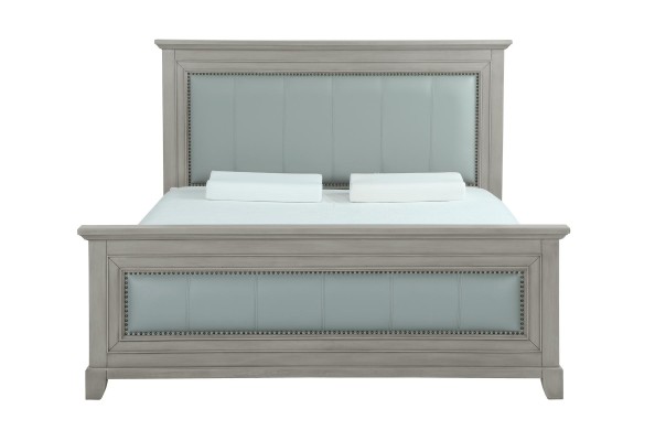 Двуспальная кровать Спальня Отель Супружеская роскошь Кровать 2x Прикроватная тумбочка Набор из 3 частей