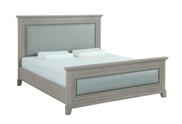 Двуспальная кровать Спальня Отель Супружеская роскошь Кровать 2x Прикроватная тумбочка Набор из 3 частей