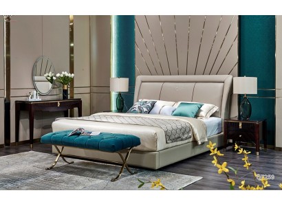 Классическое кровать 2x Тумбочка 3шт. Спальня Набор Кровати новый Роскошный