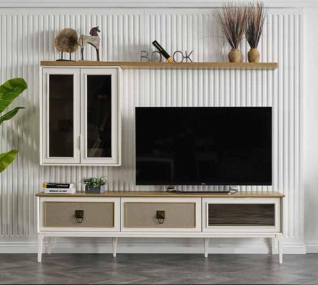 Стенка для гостиной, ТВ-тумба, комплект гарнитуры, комод, журнальный столик, гостиная 2 части.