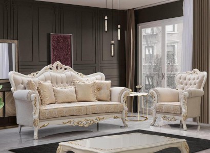 Sofagarnitur 3+3+1+1 Sitzer Set Design Sofa Polster Klassische Couchen