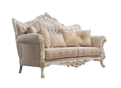 Sofa 3 Sitzer Stoff Dreisitzer Sofas Luxus Wohnzimmer Barock Stil Couch Barock