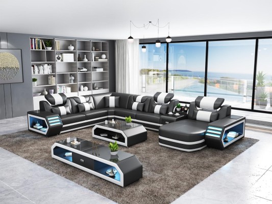 Мягкий угловой диван Необычный жилой угловой диван угловой модульный диван диваны диваны usb led.