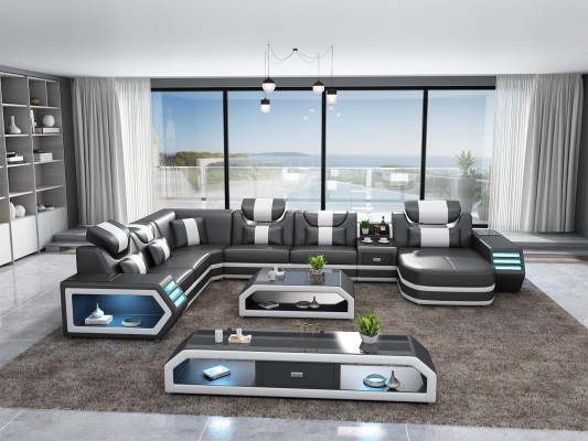 Мягкий угловой диван Необычный жилой угловой диван угловой модульный диван диваны диваны usb led.