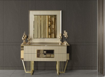 Роскошное буфетное шкафчик с зеркалом, 2 шт., комоды, дизайнерская мебель для спальни