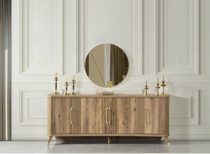 Edle Design Konsole Holz Sideboard Anrichte Schrank Konsolentisch