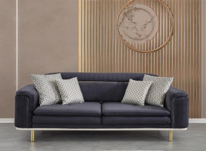 Sofa Couch Dreisitzer Wohnzimmer Stoff Sofas Couchen Möbel Einrichtung