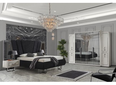 Спальня Мебель Кровать Ночные столики Шкаф Кровать 4 предмета