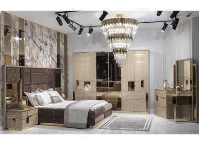 Роскошная спальня кровать тумбочка шкаф комод набор из 5 предметов