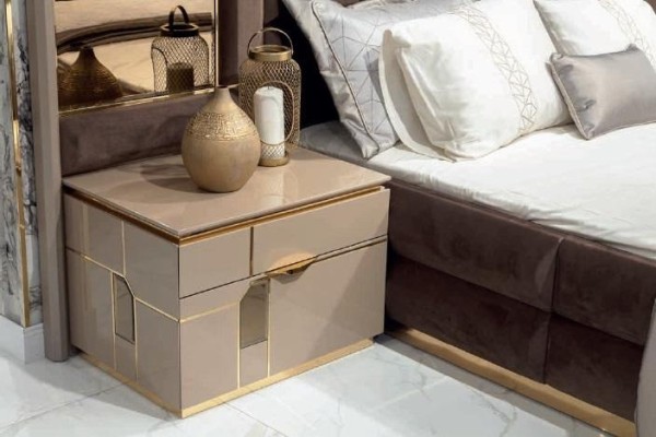 Роскошная спальня кровать тумбочка шкаф комод набор из 5 предметов