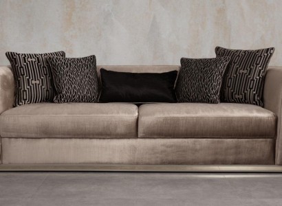 Sofa 3 Sitzer Couch Holz möbel Wohnzimmermöbel Sofas Couch italienischer Stil