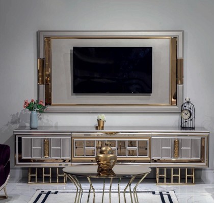 Роскошный буфет, телевизионная стена, тв-шкаф, мебель РТВ, шкафы, тумба.