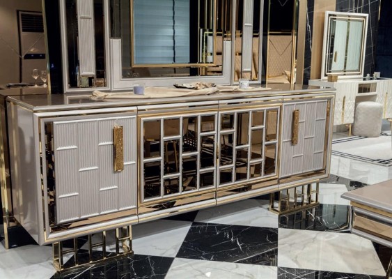 Комод роскошный шкаф полка деревянный сервант шкафы гостиная