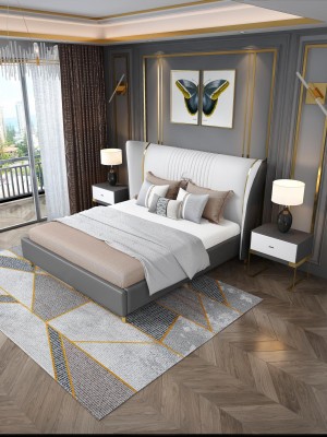 Роскошная спальня Кровать Тумбочка Комод 3-х частей. Набор Дизайнерские кровати