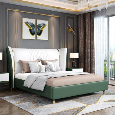 Роскошная спальня Кровать Тумбочка Комод 3-х частей. Набор Дизайнерские кровати