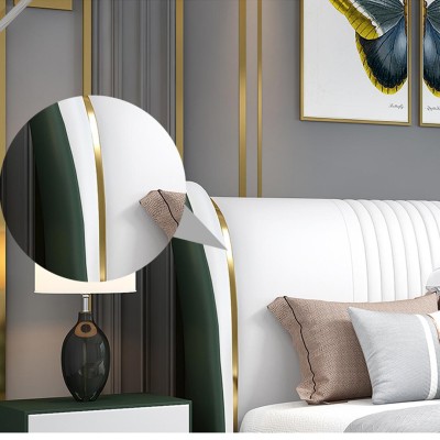 Роскошная спальня Кровать Тумбочка Комод 3-х частей. Набор Дизайнерские кровати