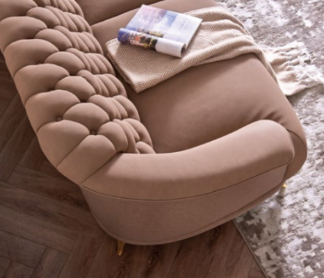 Французский диван Chesterfield Design Подборка мягких плетеных мебель 3+2+1 кожа роскошь