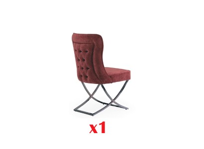 Esszimmer Stühle Edelstahl Luxus Sessel Stuhl Rot Stühle Wohnzimmer