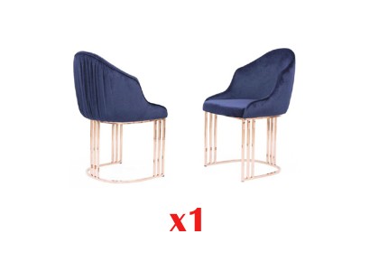 Ess Zimmer 1x Stuhl Stühle Polster Textil Modern Designer Lehn Sitz