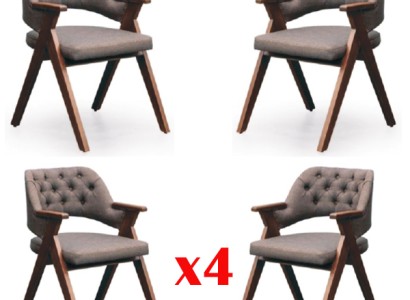 Комплект из 4-х стульев Chesterfield для столовой группы.