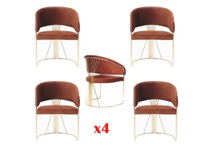 Группа материалов Стул для обеденной зоны Ресторан Стул 4x комплект стульев