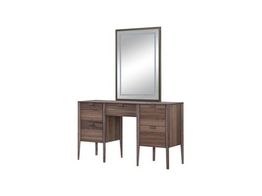 Спальня стеклянный шкаф ночной столик комод табуретка Комплект из 6 предметов. Дерево.