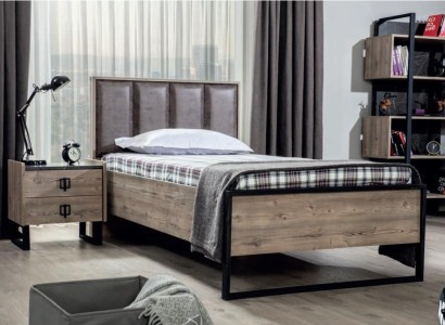 Тумбочка для Loft в коричневом цвете, дизайн современный, журнальный столик, стол для спальни, новые столики.