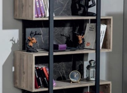 Книжная полка Modern Wood для детской комнаты, коричневая, шкаф, мебель, дизайн спальни, новый.
