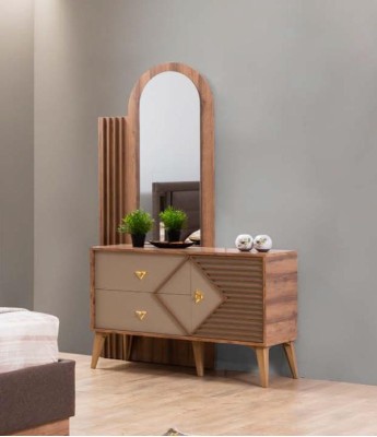 Набор мебели для спальни: кровать, комод, 2 прикроватные тумбочки, деревянная мебель в комплекте, 4 предмета.