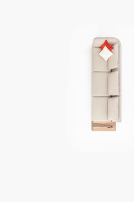Sofa 3 Sitzer Beige Modern Design Luxus Wohnzimmer Couch Möbel