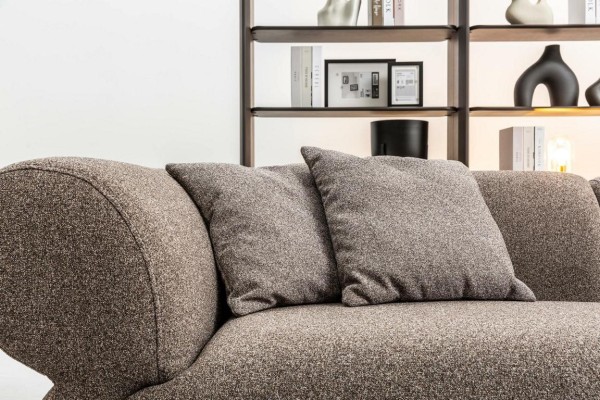 Sofa Luxus 3 Sitzer Grau Polstersofa Wohnzimmer Dreisitzer Couchen 250cm