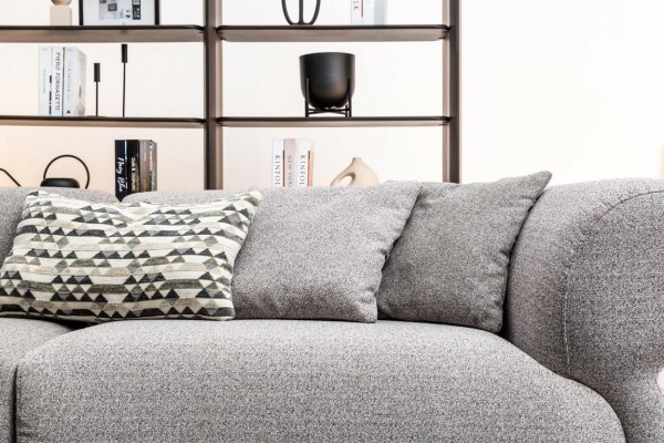 Sofa Luxus 3 Sitzer Grau Polstersofa Wohnzimmer Dreisitzer Couchen 250cm
