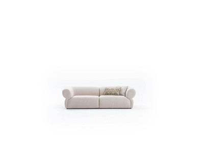 Sofa Couch Polster Möbel Dreisitzer 3 Sitzer Modern Design Couch Beige