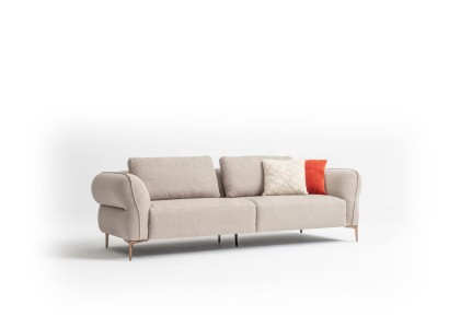 Sofa Beige Wohnzimmer Sofas Couch Design Modern Stil Couchen