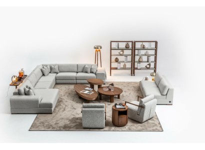 Ecksofa U Form Wohnzimmer Möbel Modern Designer Stoffsofa Sofa Textil