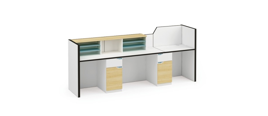 Стойка администратора Ресепшн Барная стойка Офис Выставка Прием Отель Столы 280x80 см