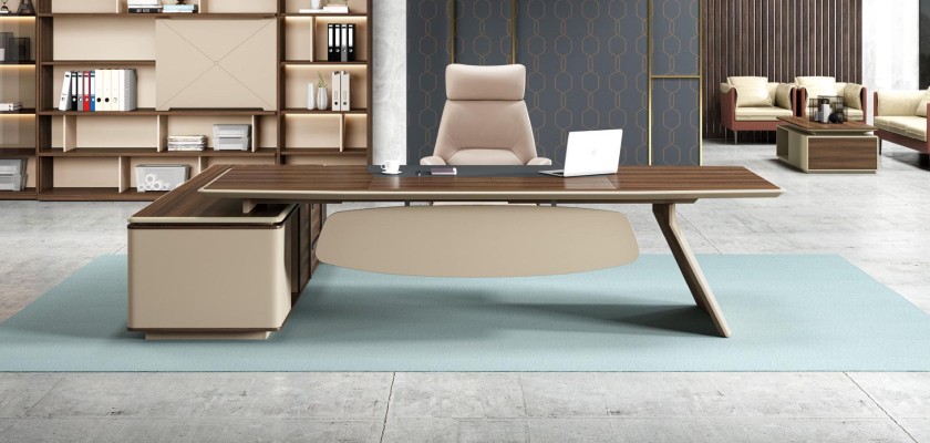 Офисная мебель 2-шт. Набор Стол Шеф-партнер Шкаф для документов Письменный стол Столы Полка