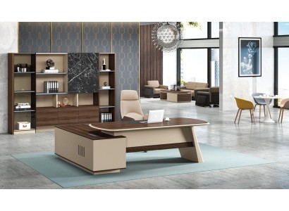 Мебель для офиса Письменный стол Стол для босса + Шкаф для документов Полка 2 шт.