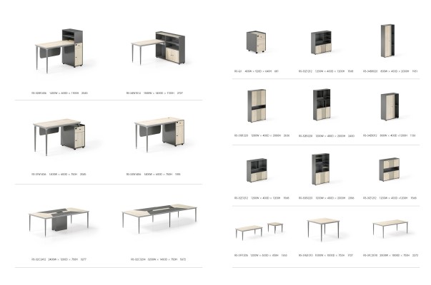 Письменный стол Шкаф для документов Офисная мебель Столы Столы Набор из 2 предметов.