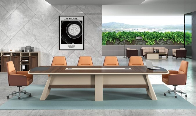 Конференц-стол Стол Встреча Переговоры Столы 6 Стулья 7-частный комплект.