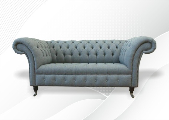 Диван Chesterfield Sofa Couch обитый дизайнерской тканью 2-местный комплект двухместных диванов новый