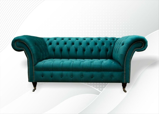 Sofa 2 Sitzer Chesterfield Polster Design Luxus Couch Sofas Lounge Club Sofas